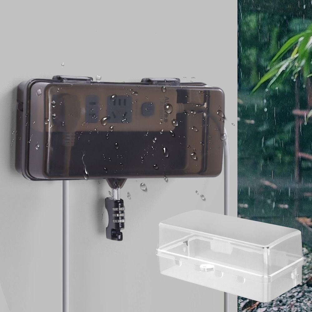 Outdoor Power Extension - Caja de Plástico Resistente para Enchufes,