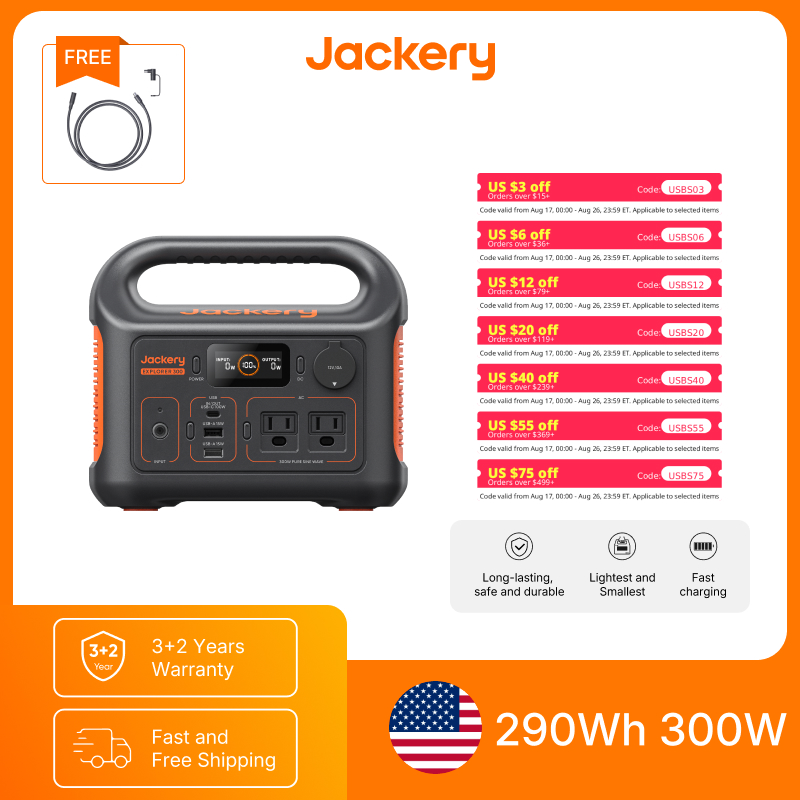 Outdoor Power Extension - Estación de Energía Portátil Jackery Explorer