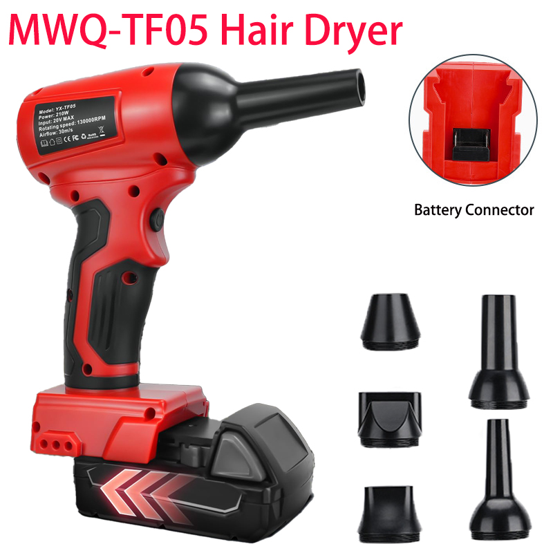 Leaf Blower Cordless - Soplador Turbo inalámbrico eléctrico, soplador violento,