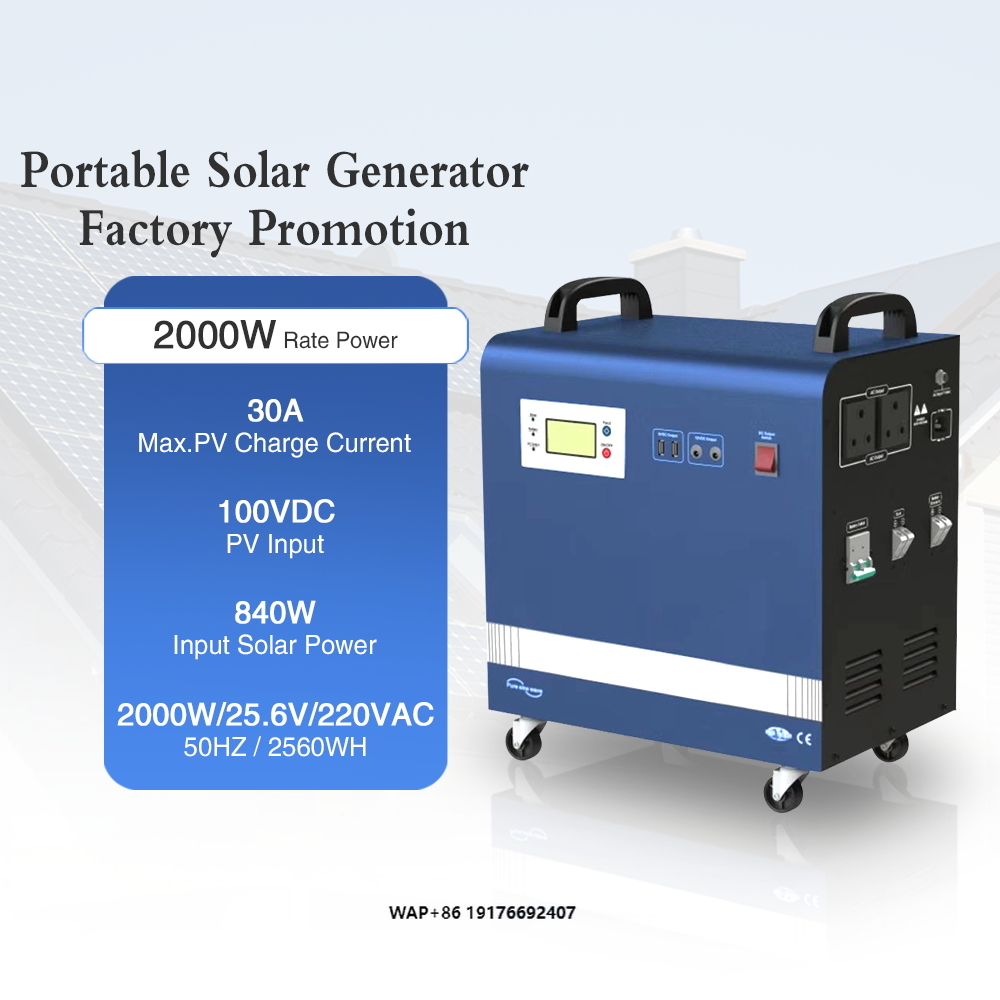 Outdoor Uninterruptible Power Supply - Generador Solar de 2kwPower, 100Ah, Lifepo4,
