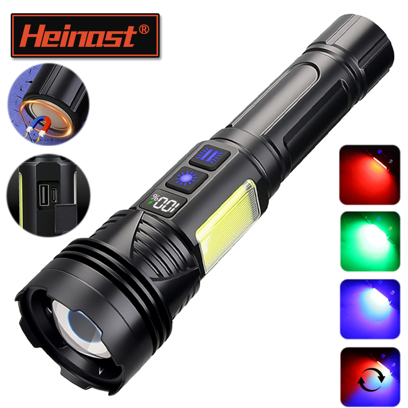 Outdoor Power Usb - Potente Linterna LED de Mano, Recargable