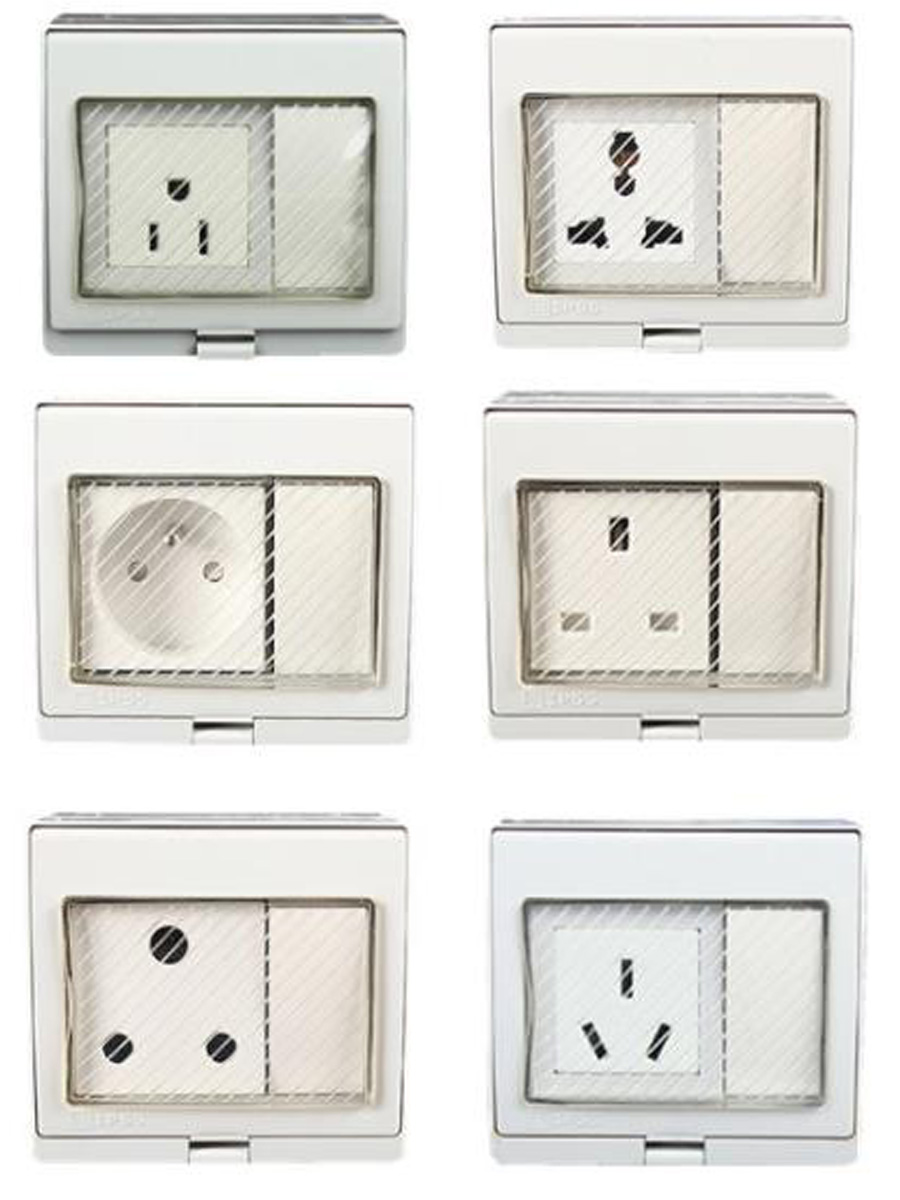 Outdoor Power Inlet Box - Enchufe de Pared Exterior Blanco IP55