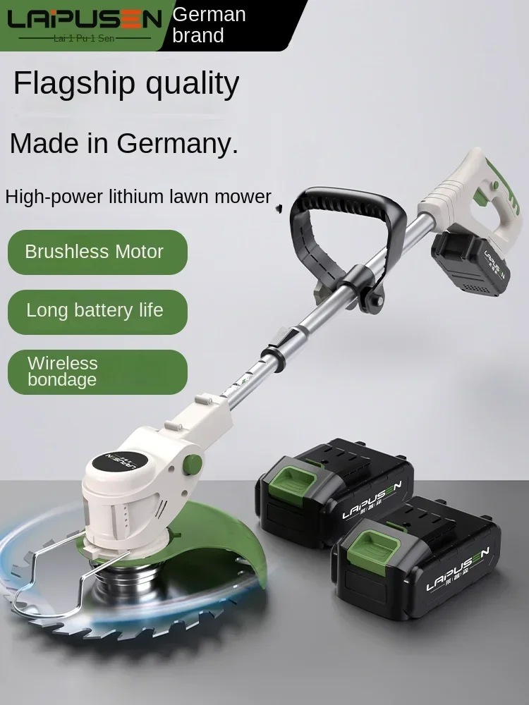 Cortacésped eléctrico recargab - Lawn Mower Battery reseña y precio