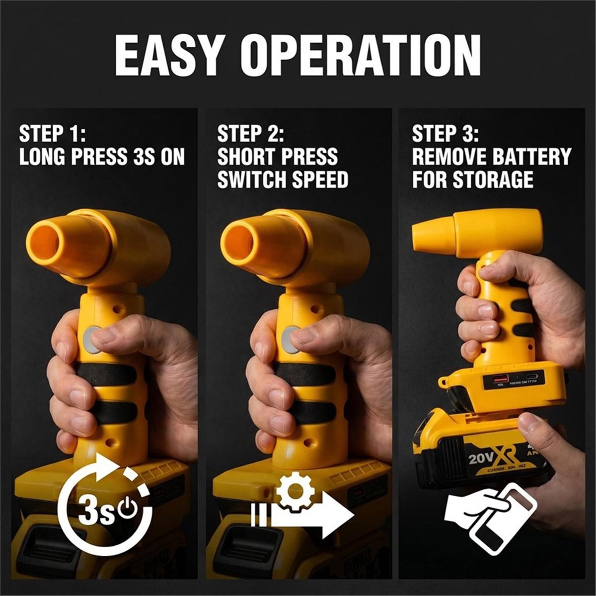 (A25M) Nuevo Secador de Pelo I - Leaf Blower Cordless reseña y precio