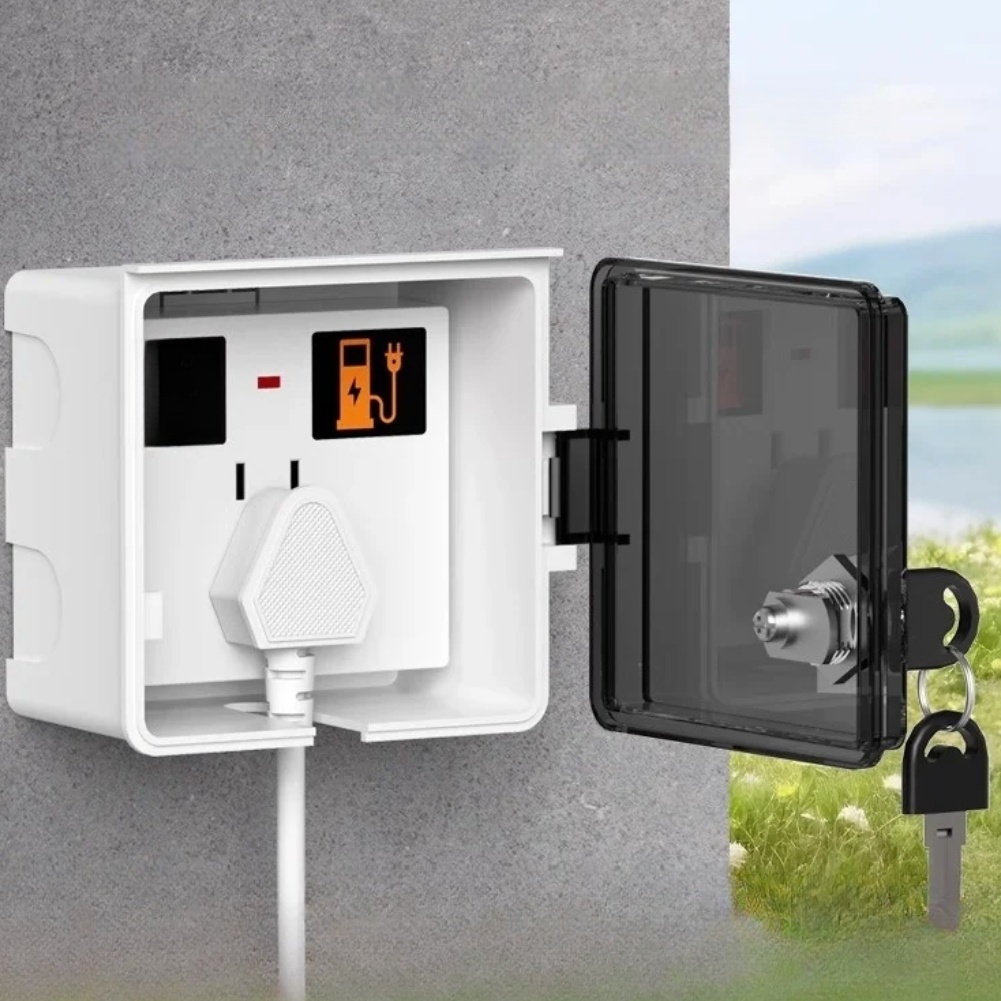 Caja de enchufe con cerradura  - Outdoor Power Point Cover reseña y precio