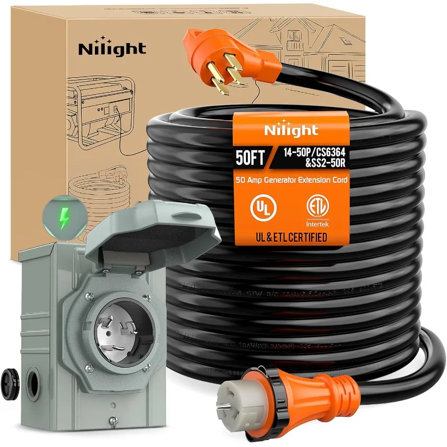Cable de extensión de generado - Outdoor Power Inlet Box reseña y precio