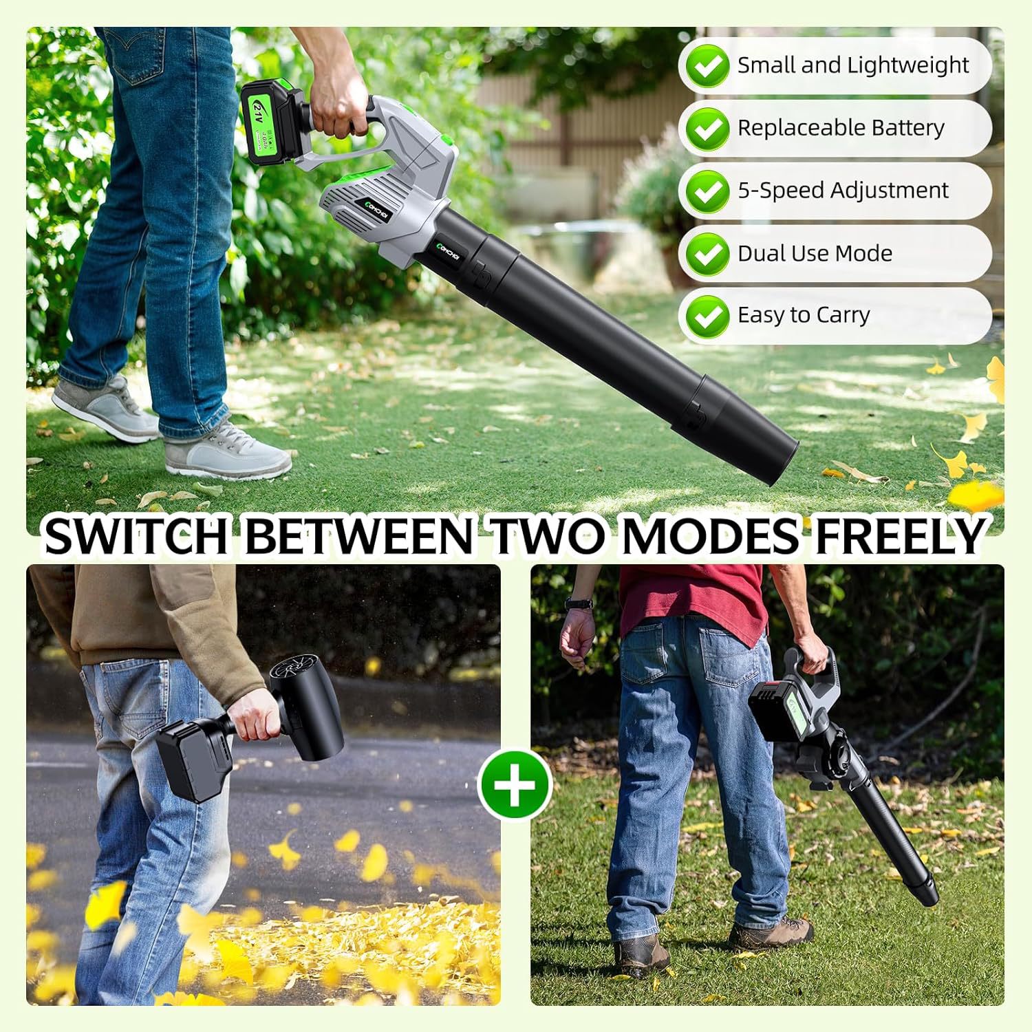Soplador de Hojas Eléctrico In - Leaf Blower Cordless reseña y precio