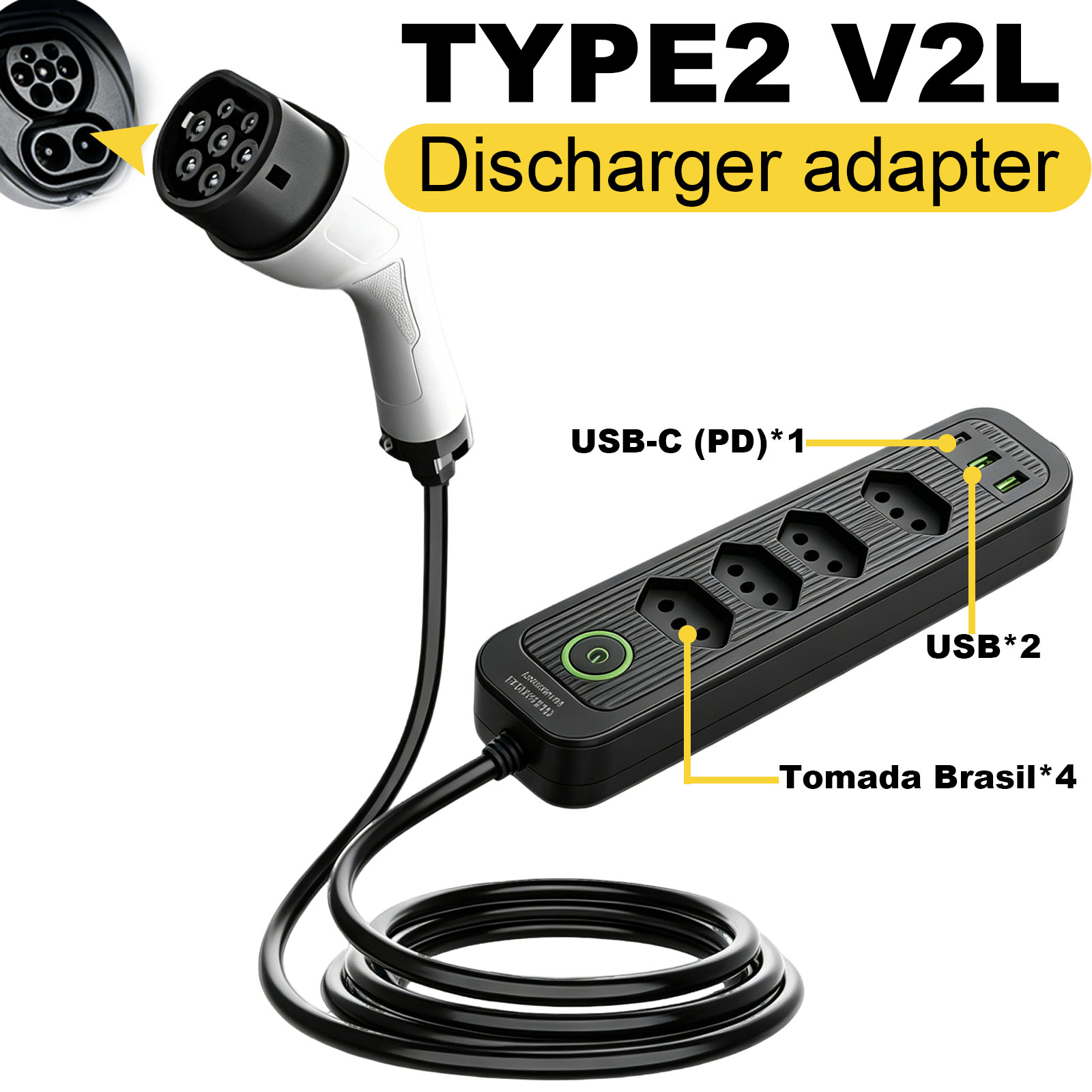 Adaptador de Descarga Tipo 2 V - Outdoor Power Rack reseña y precio