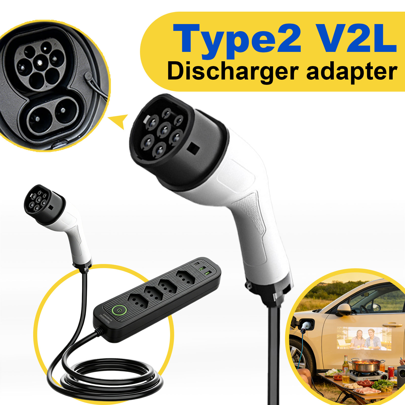 Adaptador de Descarga Tipo 2 V - Outdoor Power Rack reseña y precio