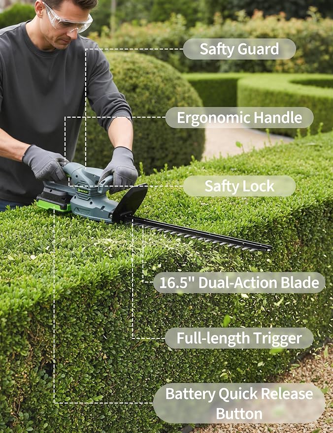 Cortasetos Inalámbrico de 18-2 - Hedge Trimmer Cordless reseña y precio