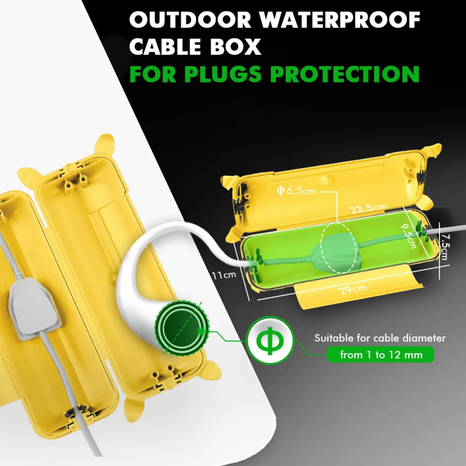 Caja de Protección para Cable  - Outdoor Power Extension reseña y precio