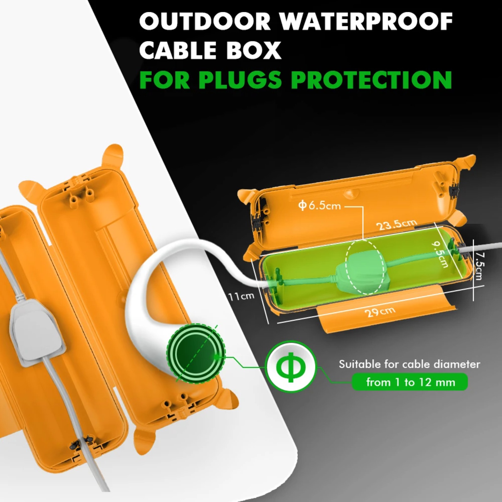 Caja de Protección para Cable  - Outdoor Power Extension reseña y precio