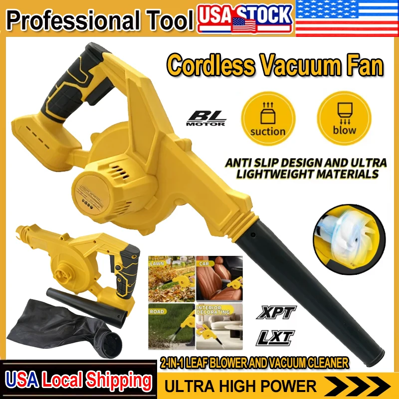 Soplador de hojas inalámbrico  - Leaf Blower Cordless reseña y precio
