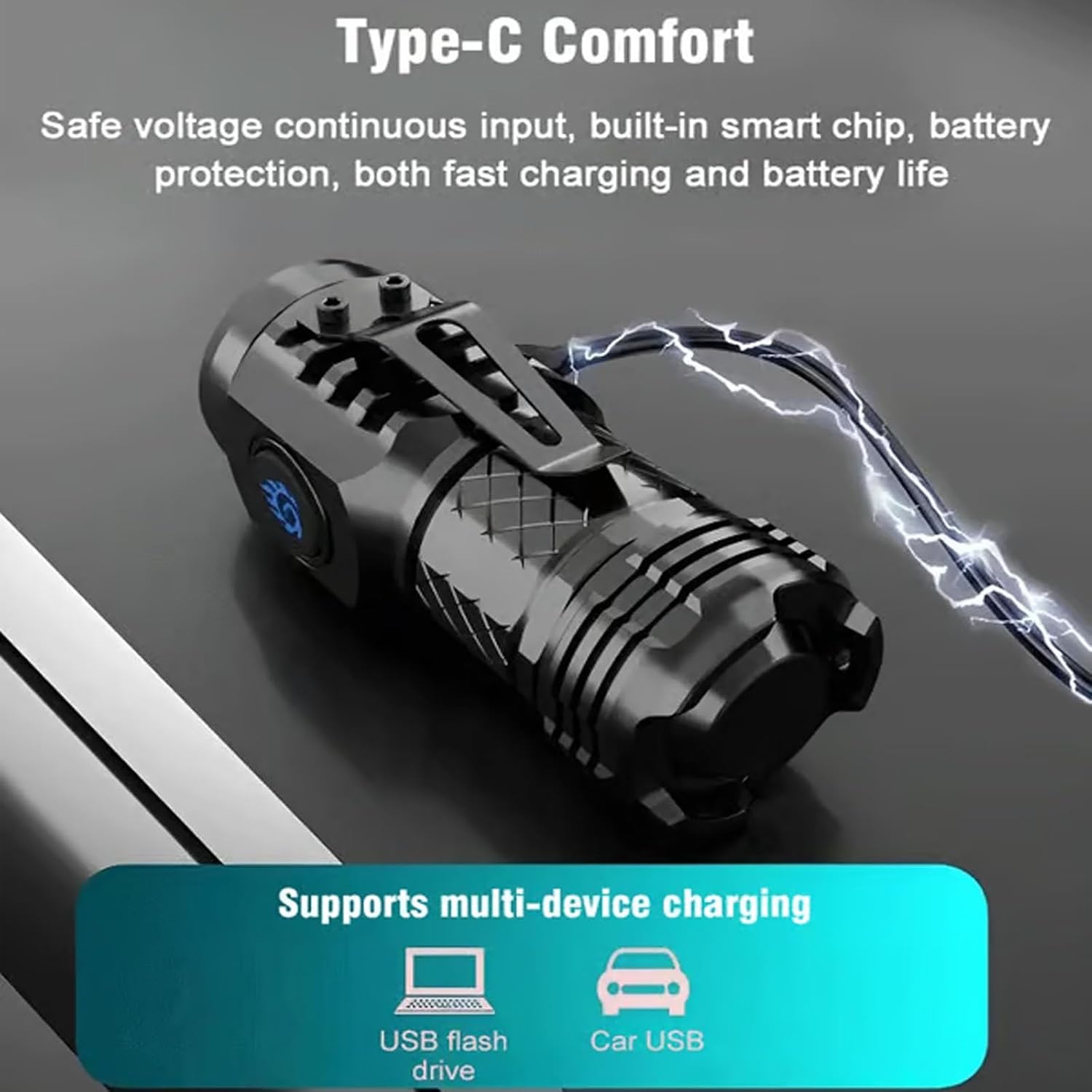 Linterna Táctica de Alta Poten - Outdoor Power Usb reseña y precio