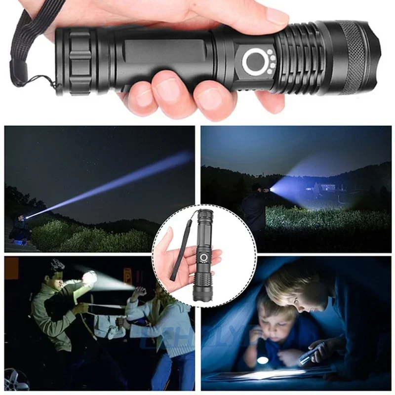 Linterna Led XHP70 de alta pot - Outdoor Power Usb reseña y precio